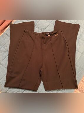 Tahari Hunter Green Ponte Knit Pants